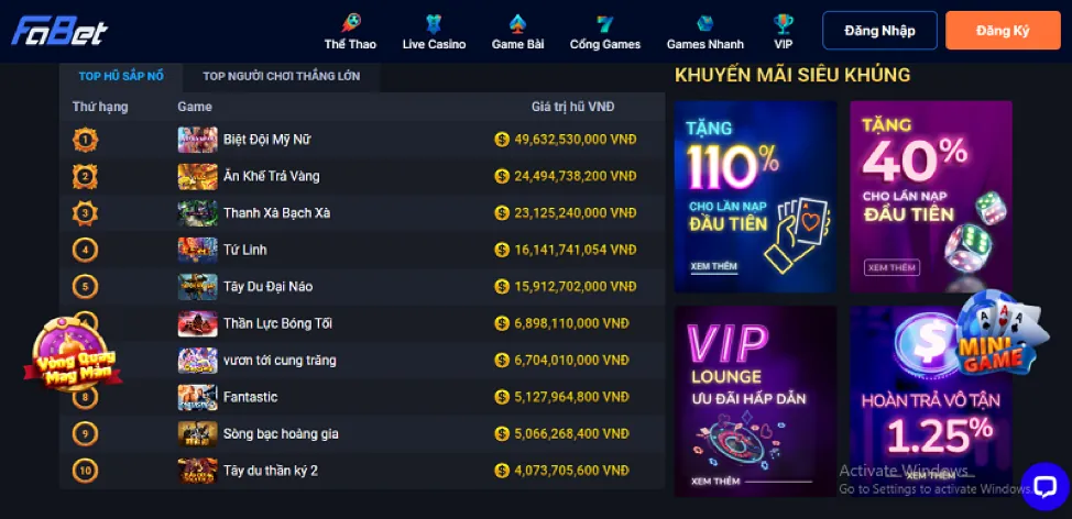 Hoàn Trả Cược Thua W66